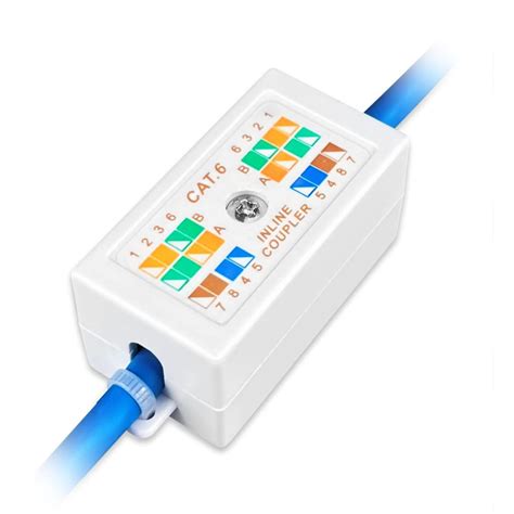 cat6 junction box vs coupler|extend ethernet cable using couplers.